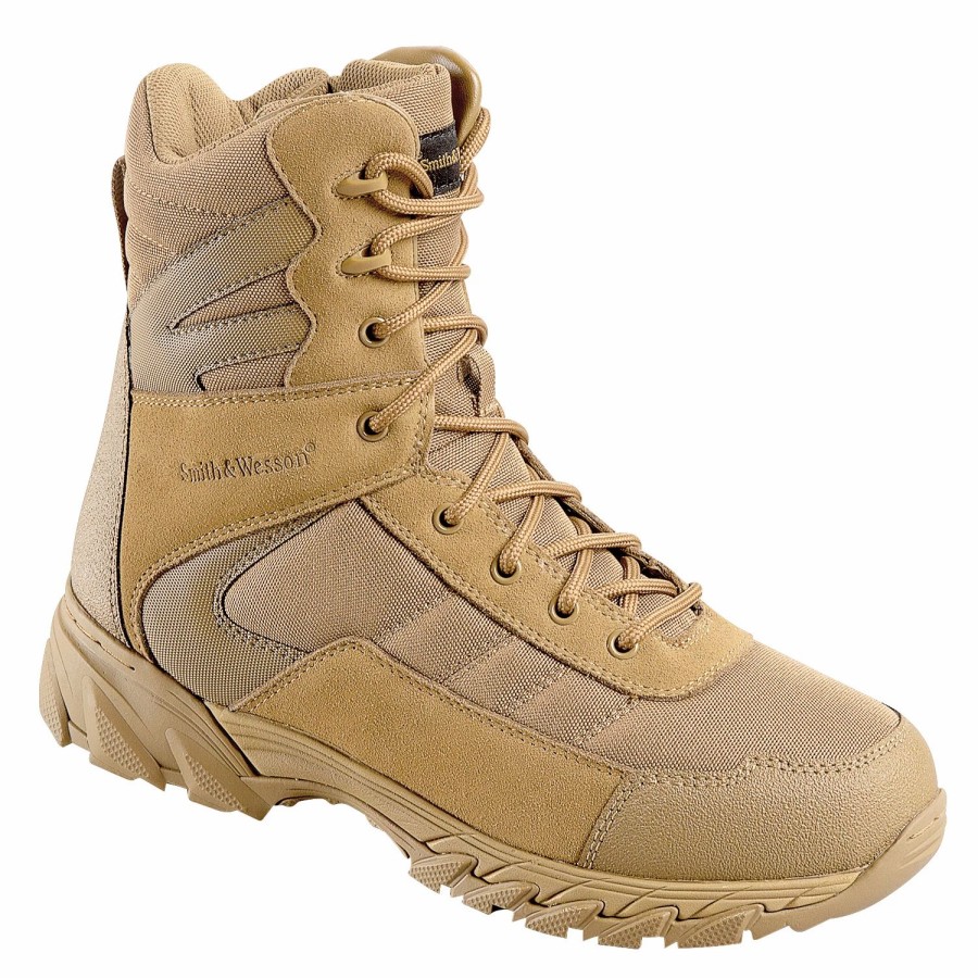 Men'S Footwear * | Smith & Wesson Ranger Side-Zip Water Resistant Men'S Tactical Service Boots