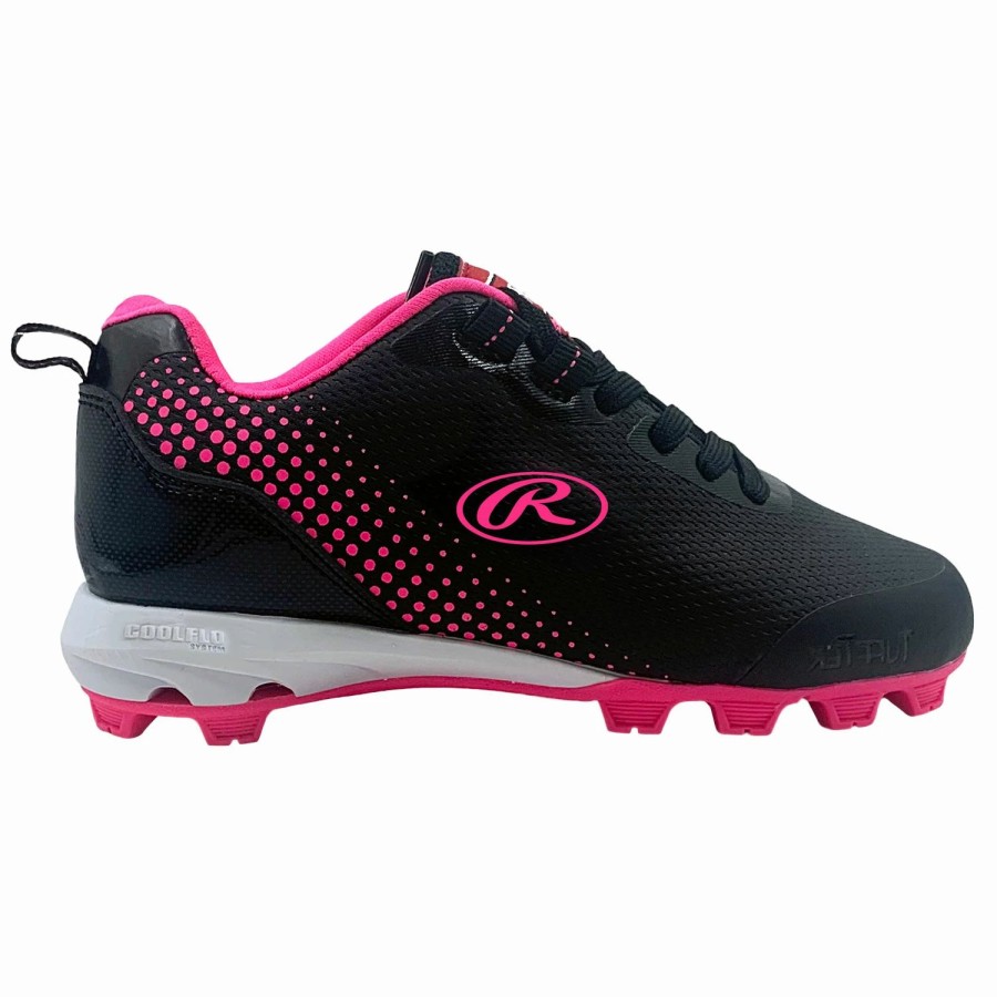 Cleated Footwear * | Rawlings Division Low Girls' Softball Cleats