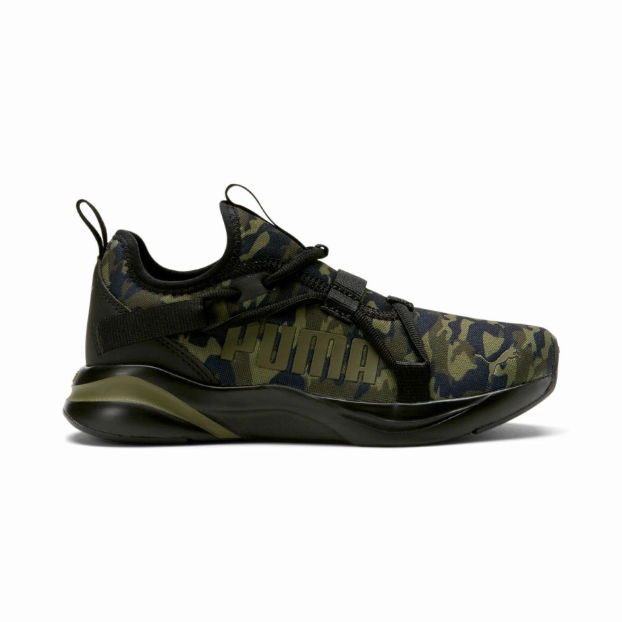 Youth'S Footwear * | Puma Softride Rift Slip-On Camo Jr Boys' Lifestyle Shoes