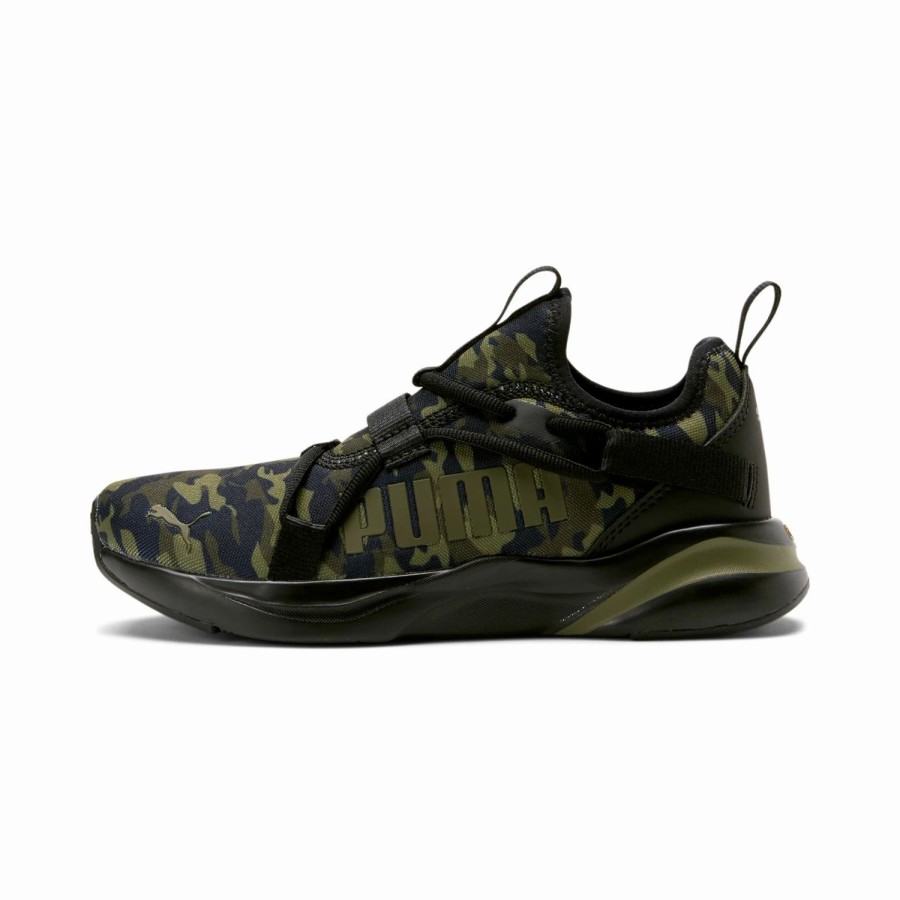 Youth'S Footwear * | Puma Softride Rift Slip-On Camo Jr Boys' Lifestyle Shoes