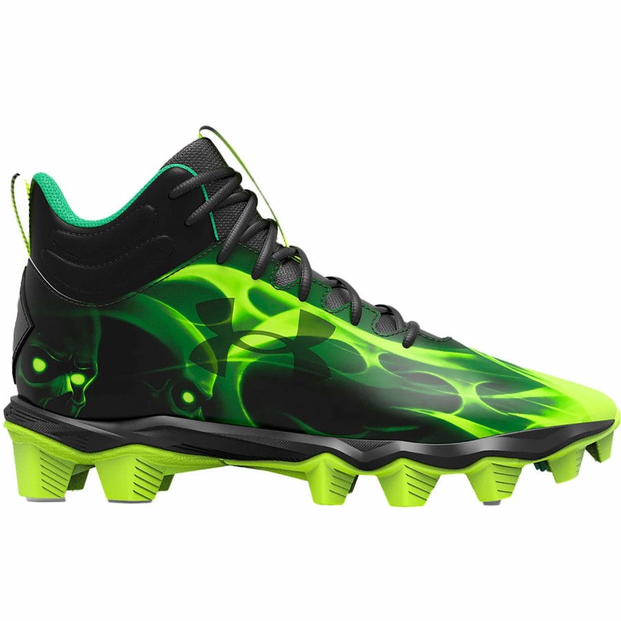 Cleated Footwear * | Under Armour Spotlight Franchise Rm Jr. Slime Football Cleats