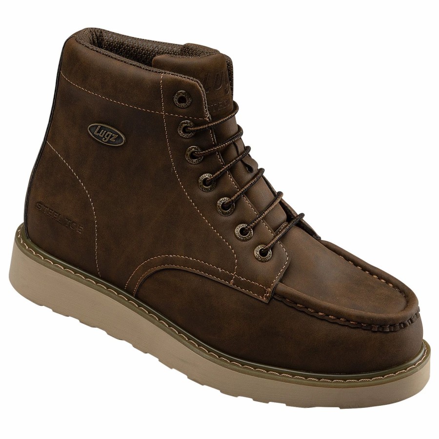 Men'S Footwear * | Lugz Monterey Steel Toe Men'S Wide Work Boots