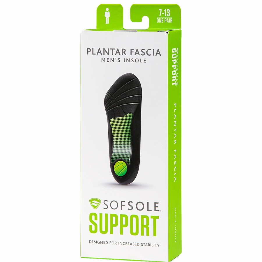 Shoe Accessories * | Sof Sole Men'S Plantar Fasciitis Insoles