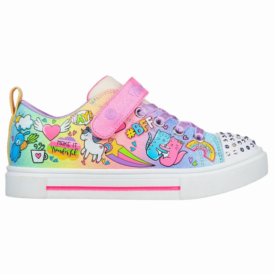 Youth'S Footwear * | Skechers Twinkle Sparks Bff Magic Girls' Lifestyle Shoes