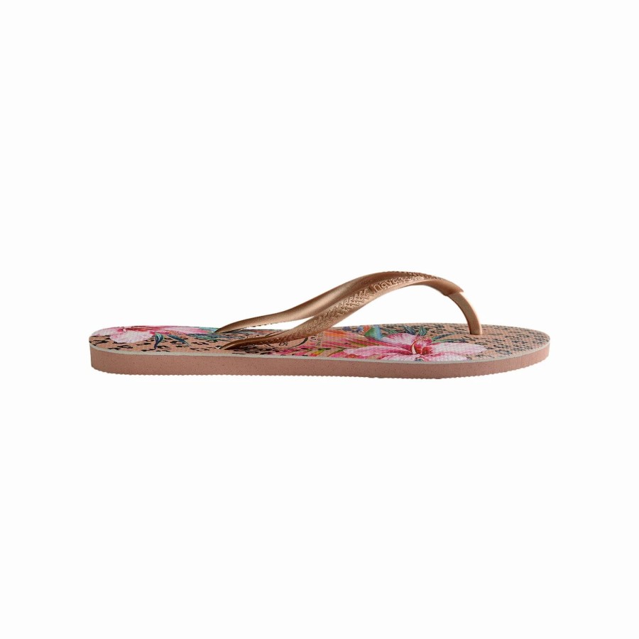 Women'S Footwear * | Havaianas Slim Animal Floral Women'S Flip-Flops